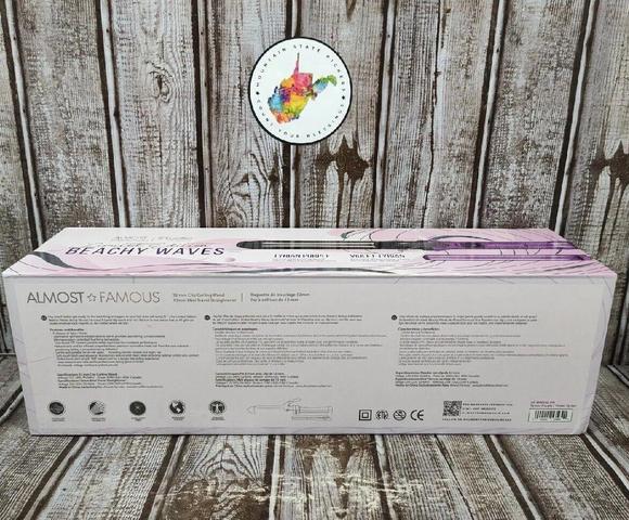 Almost Famous Beachy Waves Curling Wand and Mini Travel Straightener NIB - Picture 9 of 9